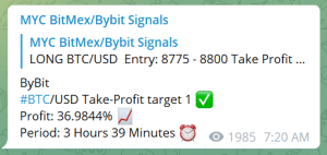 Bitmex signals profit