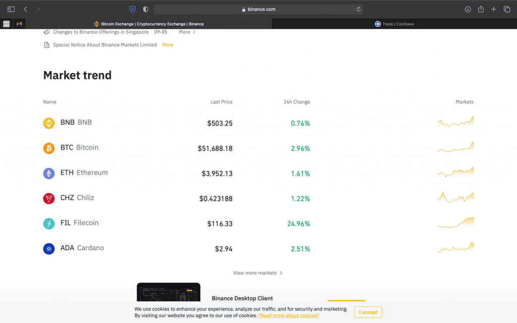 Crypto Arbitrage Trading Mycryptopedia Screenshot of Binance’s Order Book